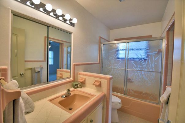 Bathroom, Glass Shower, Interior, Tile Countertops