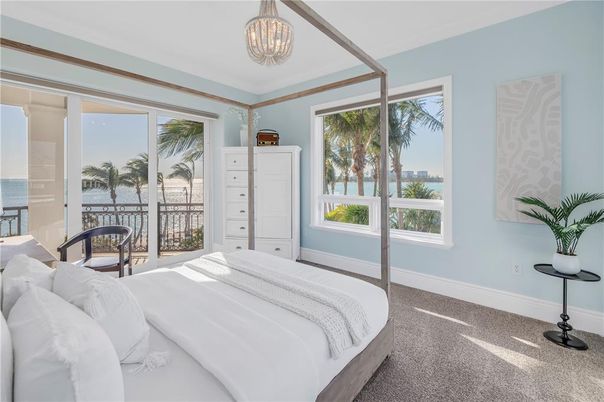 Bedroom, Chandelier, Interior, Water