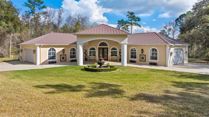 Attached, Backyard, Detached Garage, Exterior, Facade, Ranch