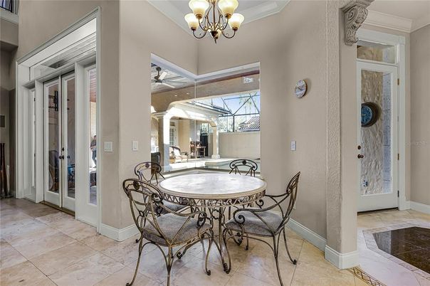 Chandelier, Dining room, Interior, Sun Room