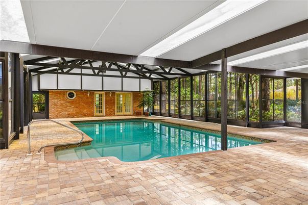 Interior, Pool, Stone Walls