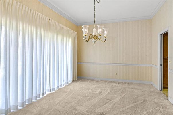 Chandelier, Empty room, Interior