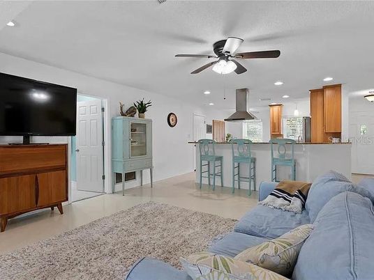 Interior, Kitchen, Living room, Recessed Lighting