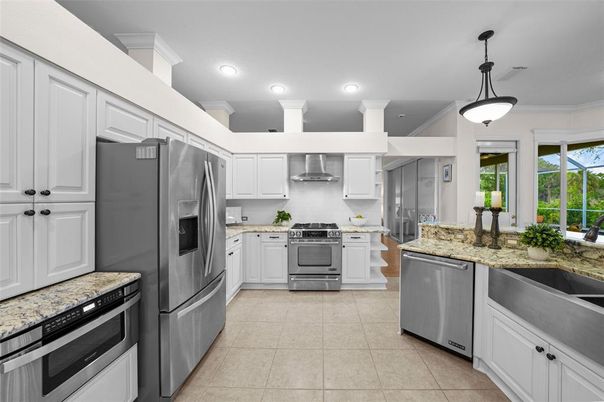 Interior, Kitchen, Pendant Lights, Recessed Lighting, Stainless Steel Appliances