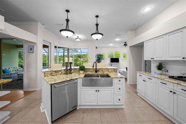 Interior, Kitchen, Pendant Lights, Recessed Lighting