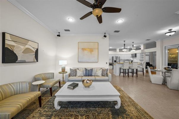 Dining room, Interior, Kitchen, Living room, Pendant Lights, Recessed Lighting
