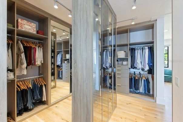 Interior, Walk-in Closets, Wood Texture Flooring
