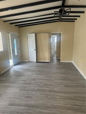 Empty room, Interior, Wooden Beams, Wood Texture Flooring