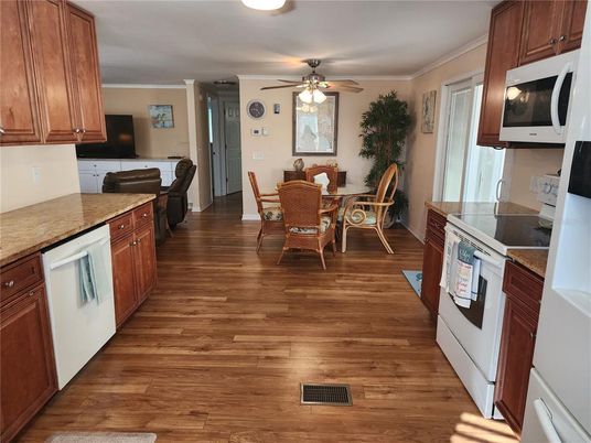 Dining room, Interior, Wood Texture Flooring