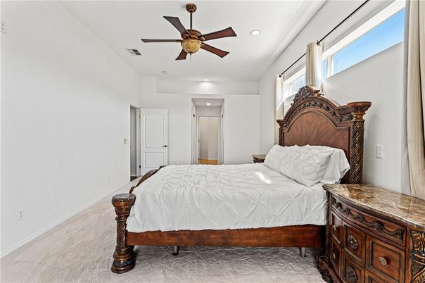 Bedroom, Interior, Recessed Lighting