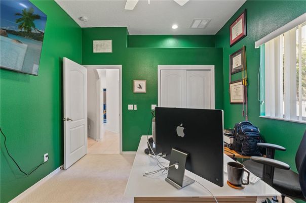 Home Office, Interior, Recessed Lighting