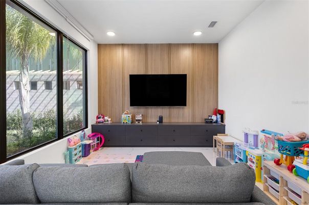 Interior, Living room, Recessed Lighting