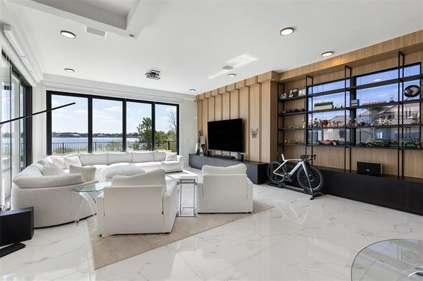 Interior, Living room, Marble, Recessed Lighting