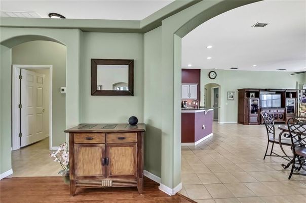 Dining room, Interior, Kitchen, Recessed Lighting