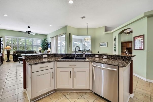 Interior, Kitchen, Living room, Recessed Lighting, Stainless Steel Appliances