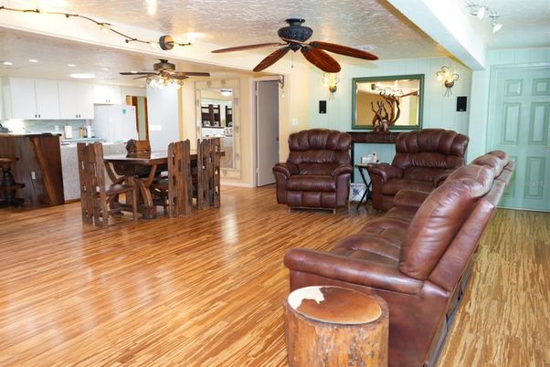Dining room, Interior, Kitchen, Living room, Wood Texture Flooring