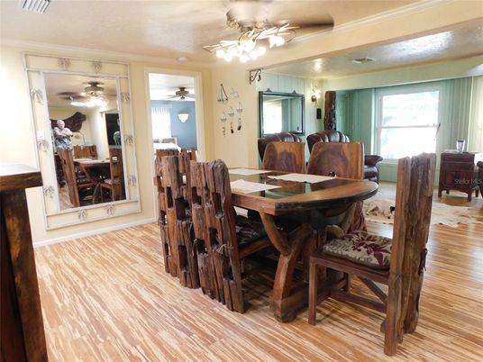 Dining room, Interior, Wood Texture Flooring
