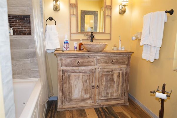 Bathroom, Interior, Wood Texture Flooring
