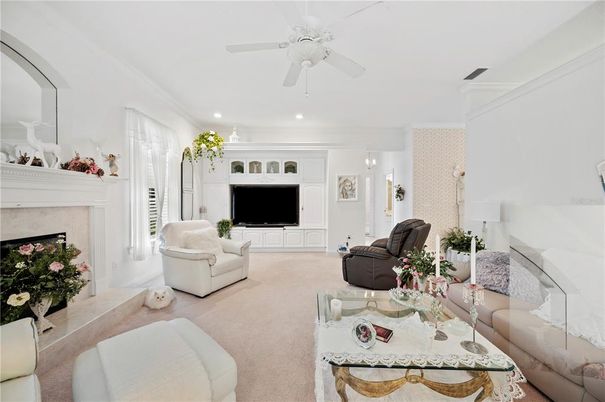 Fireplace, Interior, Living room, Recessed Lighting