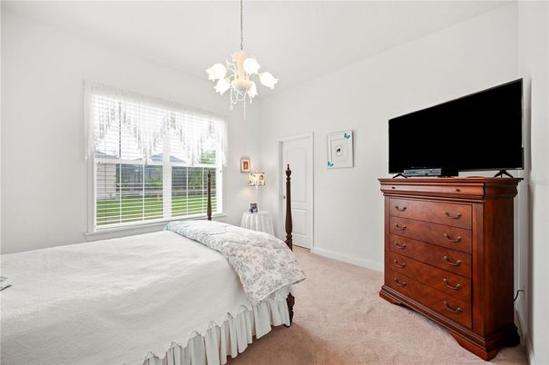 Bedroom, Chandelier, Interior