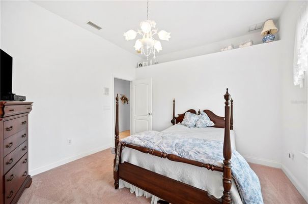 Bedroom, Chandelier, Interior