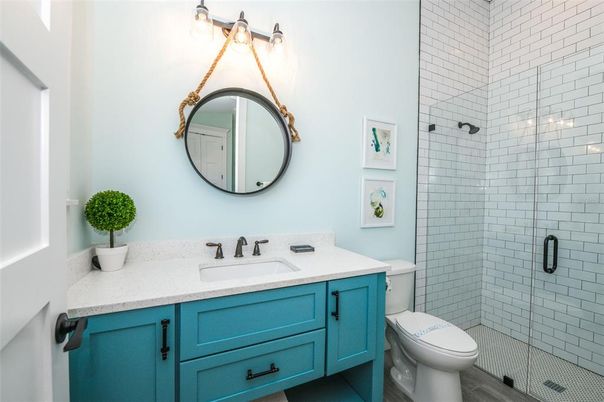 Bathroom, Glass Shower, Interior