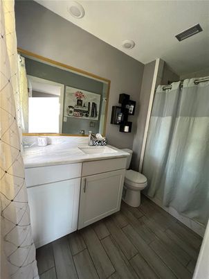 Bathroom, Interior, Wood Texture Flooring