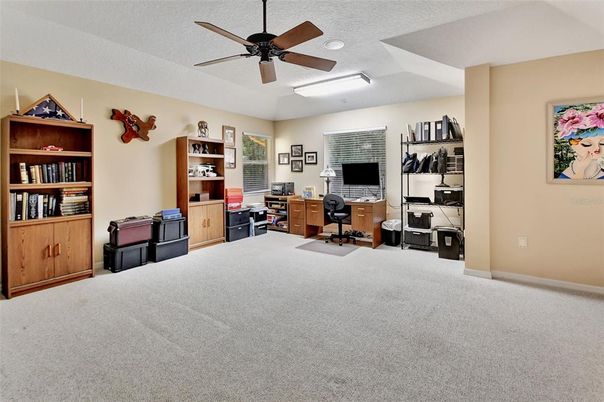 Home Office, Interior, Recessed Lighting