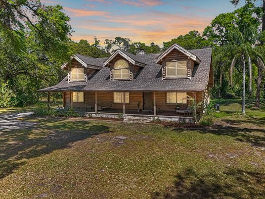 Backyard, Exterior, Facade, Log Home