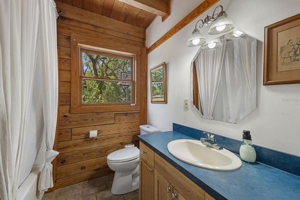 Bathroom, Interior, Wooden Beams, Wooden Ceilings, Wooden Walls