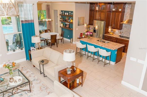 Dining room, Interior, Kitchen, Living room, Wood Texture Flooring