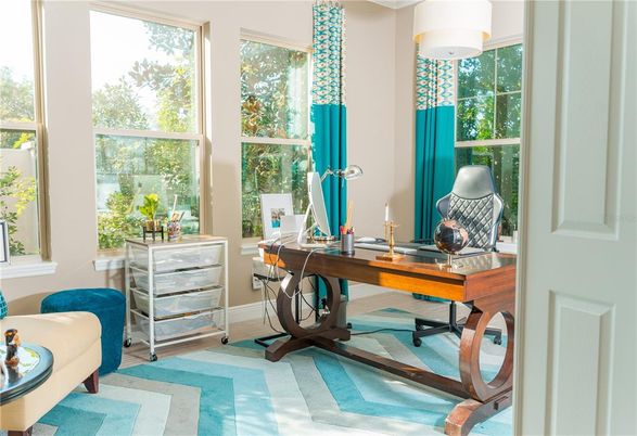 Home Office, Interior, Wood Texture Flooring
