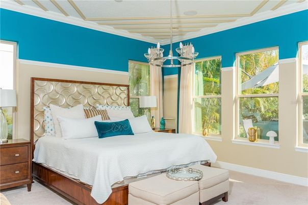 Bedroom, Interior, Pendant Lights