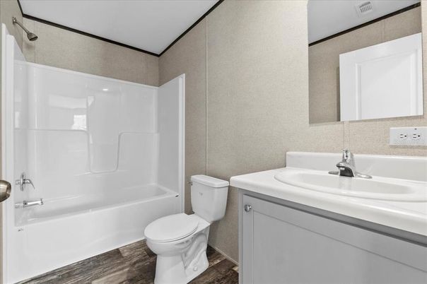Bathroom, Interior, Wood Texture Flooring