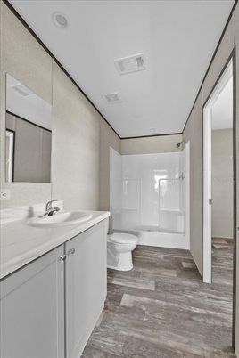 Bathroom, Interior, Wood Texture Flooring