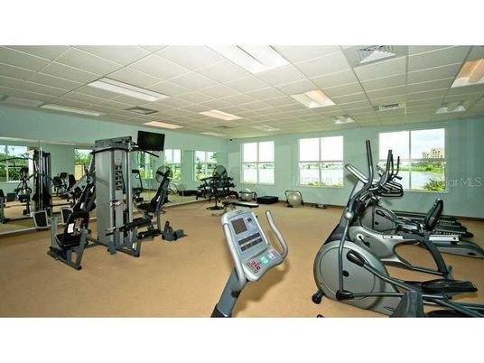 Fitness Equipment, Gym, Interior, Recessed Lighting