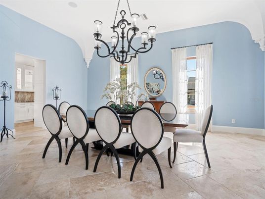 Chandelier, Dining room, Interior