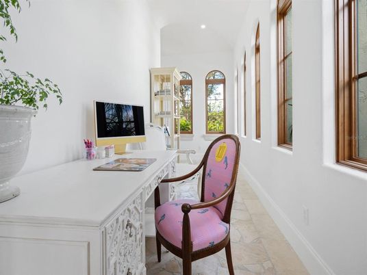 Home Office, Interior, Recessed Lighting