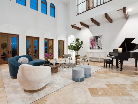 Interior, Living room, Piano, Wooden Beams