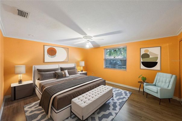 Bedroom, Interior, Wood Texture Flooring