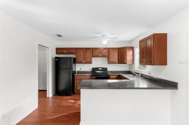 Interior, Kitchen, Wood Texture Flooring
