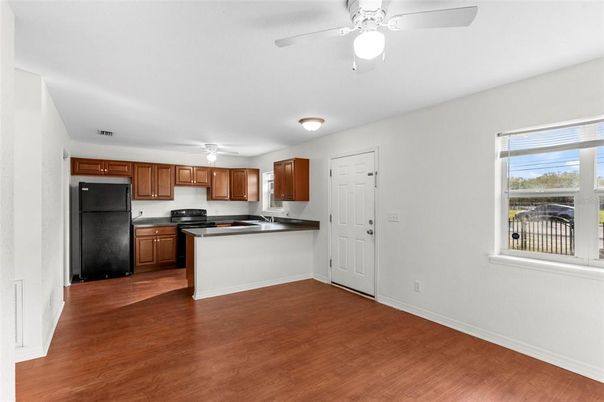 Interior, Kitchen, Wood Texture Flooring