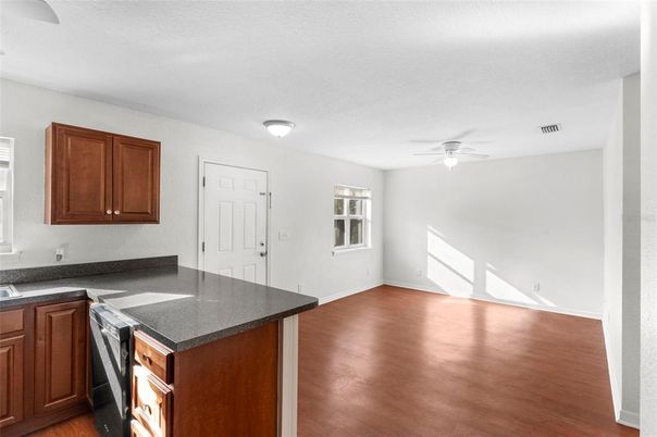 Interior, Kitchen, Wood Texture Flooring