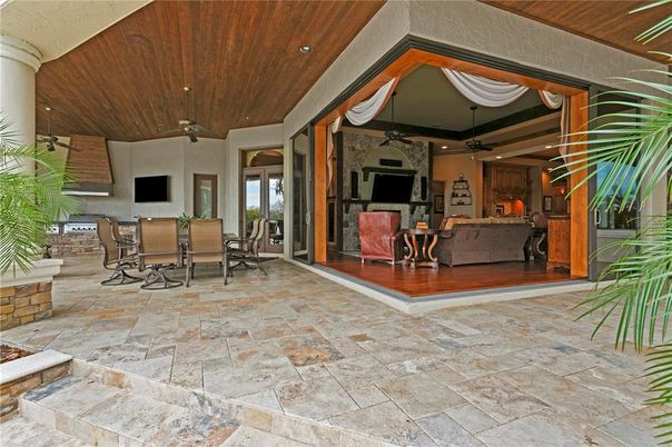 Dining room, Fireplace, Interior, Living room, Wooden Ceilings