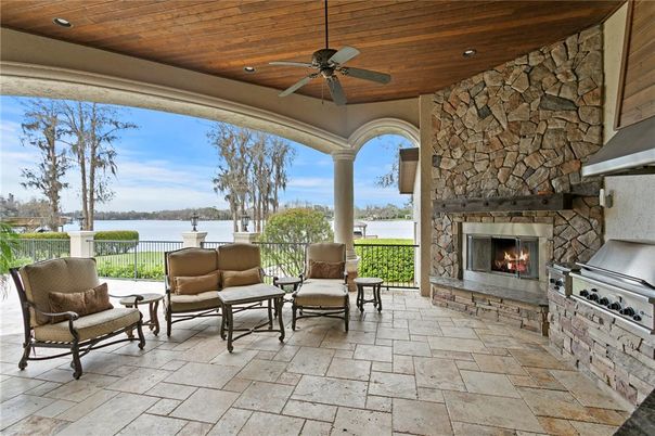Exterior, Fireplace, Water