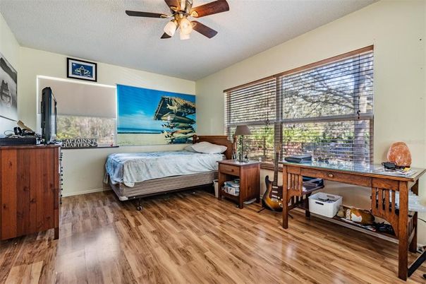 Bedroom, Home Office, Interior, Wood Texture Flooring