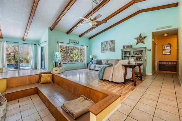 Interior, Living room, Wooden Beams, Wood Texture Flooring