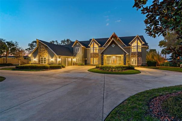 Backyard, Exterior, Facade, Brick Traditional