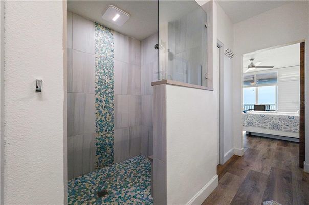 Bathroom, Bedroom, Interior, Recessed Lighting, Wood Texture Flooring