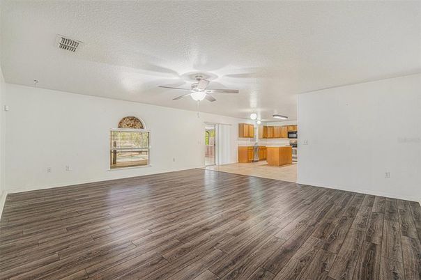 Empty room, Interior, Kitchen, Wood Texture Flooring